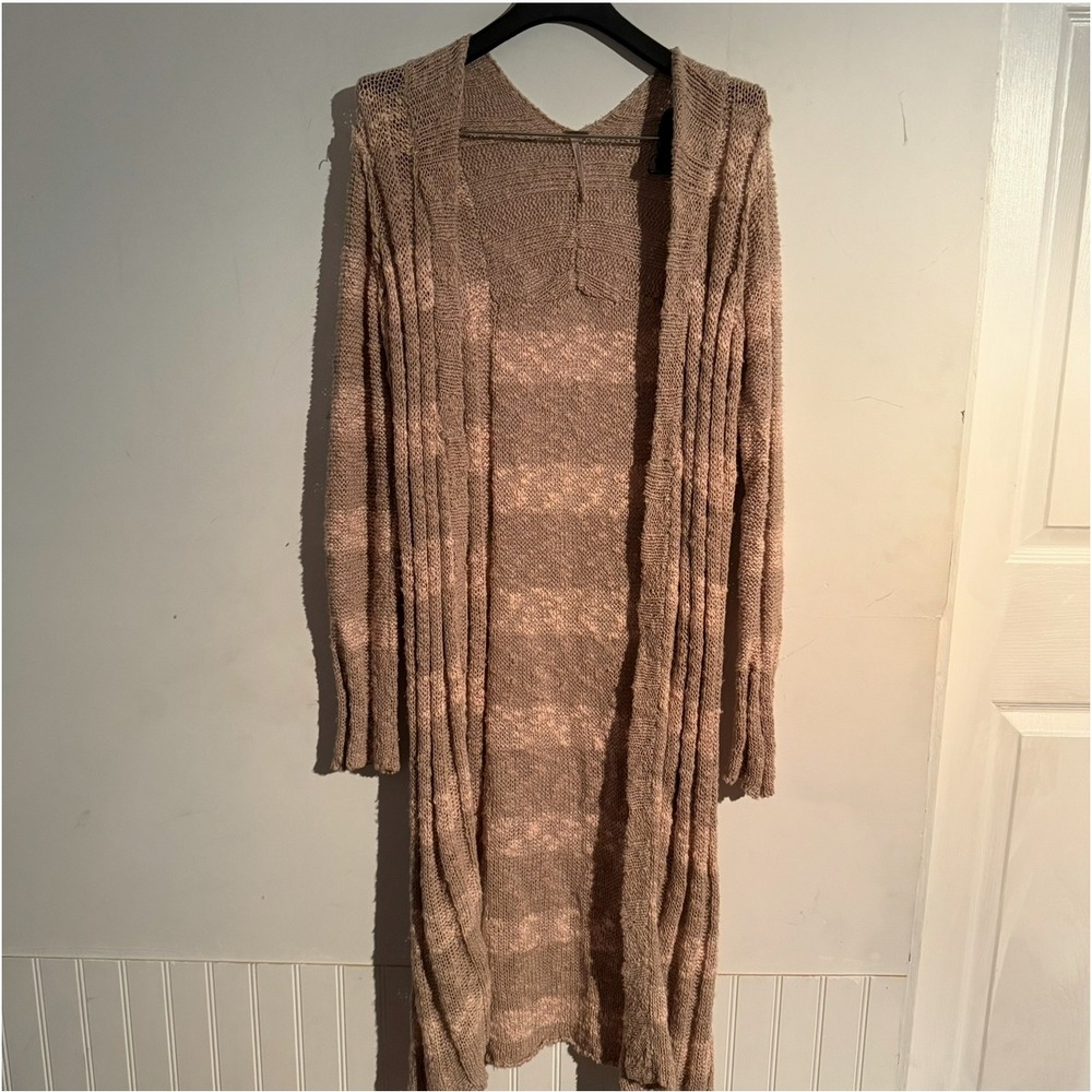 Free People Free Spirit Cardigan Small Duster Sweater‎ Boho Lagenlook Slouch